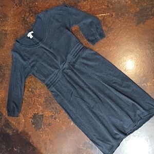 Charcoal knit midi dress